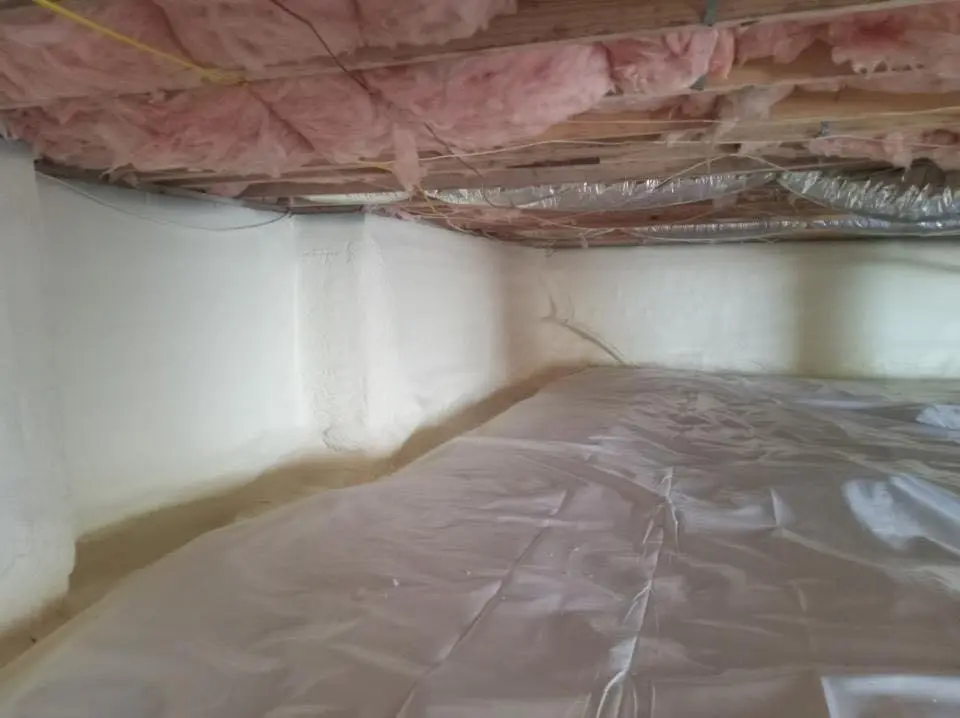 Crawl space encapsulation with closed-cell spray foam for Spray Foam Roofing in Long Branch